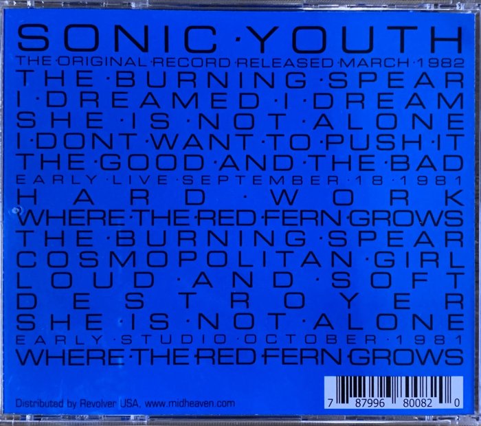 Sonic youth often experimented with techniques from avant-garde classical music.