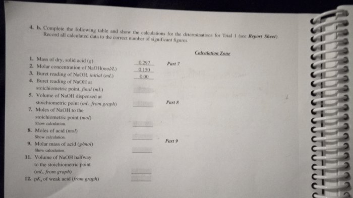 Experiment 18 potentiometric analysis pre lab answers